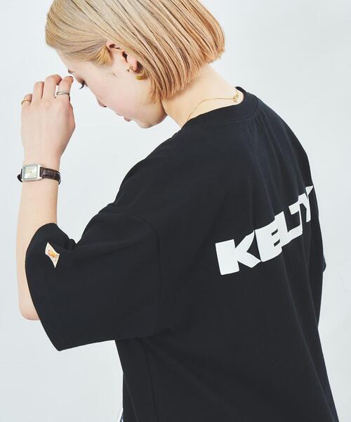 KELTY（ケルティ）の「KELTY（ケルティ）別注ロゴTシャツ#（WEB限定カラー）（Tシャツ/カットソー・レディース・レッド/ブラック/ベージュ/ホワイト/ダークグレー/ネイビー/ケリー/ナチュラル・M/L）」の13枚目の写真