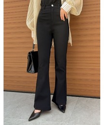 Re:EDIT | ラク伸びストレッチハイウエストセミフレアパンツ(その他パンツ)