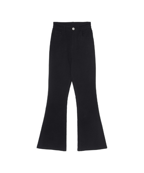 Re:EDIT（リエディ）の「[神山まりあさん着用][2023S/S COLLECTION]ラク伸びストレッチハイウエストセミフレアパンツ（その他パンツ・レディース・ブラック・LARGE/SMALL/AM/AS/MEDIUM/TALL）」の15枚目の写真