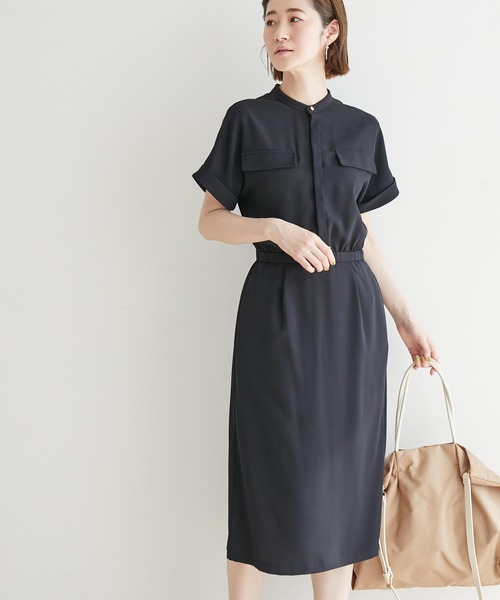 ROPE' PICNIC(ロペピクニック)の「ポケットディティールワンピース(ワンピース)」|ネイビー