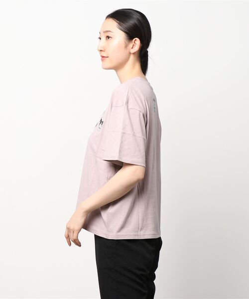 Mac-House(マックハウス)の「サンリオ左胸ワンポイント刺繍Tシャツ(Tシャツ/カットソー・レディース・ホワイト/サックスブルー/ピンク/イエロー/グリーン/オートミール・フリー)」の13枚目の写真
