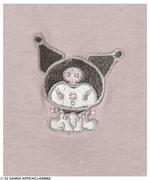 Mac-House(マックハウス)の「サンリオ左胸ワンポイント刺繍Tシャツ(Tシャツ/カットソー・レディース・ホワイト/サックスブルー/ピンク/イエロー/グリーン/オートミール・フリー)」の19枚目の写真