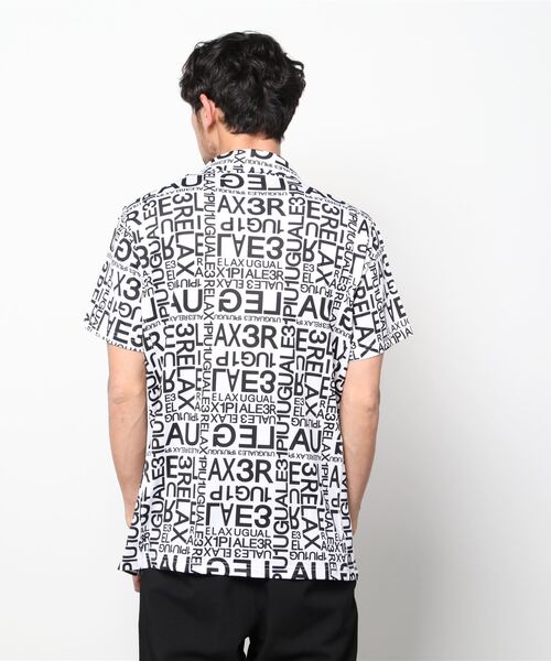 1PIU1UGUALE3 RELAX (ウノピゥウノウグァーレトレ リラックス)の「1PIU1UGUALE3 RELAX(ウノピゥウノウグァーレトレ)スーパーストレッチランダムロゴ半袖ポロシャツ(ポロシャツ・メンズ・ホワイト/ブラック・XL/M/L/S/XXL)」の11枚目の写真