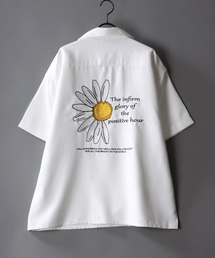 Back stitch Regular collar shirt/バックステッチ レギュラーカラー 半袖シャツ