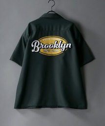 Back stitch Regular collar shirt/バックステッチ レギュラーカラー 半袖シャツ