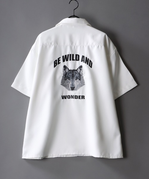SITRY(シトリー)の「Back stitch Regular collar shirt/バックステッチ レギュラーカラー 半袖シャツ(シャツ/ブラウス・メンズ・ホワイト/ブラック系その他6/ブラック系その他4/ブラック系その他5/ブラック系その他2/ブラック系その他3/ホワイト系その他2/ベージュ系その他/グリーン系その他/ホワイト系その他/ブラック系その他/グリーン/ベージュ/ブラック・LL/M/L)」の4枚目の写真