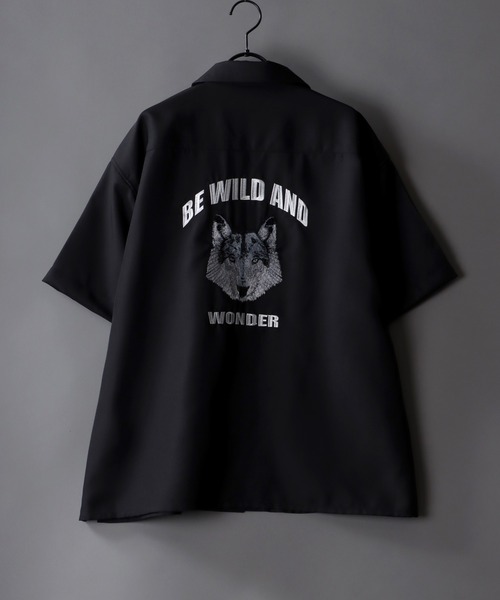 SITRY(シトリー)の「Back stitch Regular collar shirt/バックステッチ レギュラーカラー 半袖シャツ(シャツ/ブラウス・メンズ・ホワイト/ブラック系その他6/ブラック系その他4/ブラック系その他5/ブラック系その他2/ブラック系その他3/ホワイト系その他2/ベージュ系その他/グリーン系その他/ホワイト系その他/ブラック系その他/グリーン/ベージュ/ブラック・LL/M/L)」の8枚目の写真