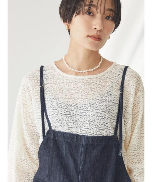 AMERICAN HOLIC(アメリカンホリック)の「レースカットプルオーバー(Tシャツ/カットソー・レディース・アイボリー・M/L)」の4枚目の写真
