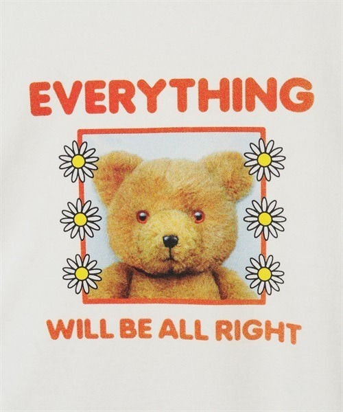 Candy Stripper（キャンディストリッパー）の「WILL BE ALL RIGHT BIG BIG Tシャツ（Tシャツ/カットソー・レディース・オフホワイト/ライトブルー/ブラック・2）」の9枚目の写真