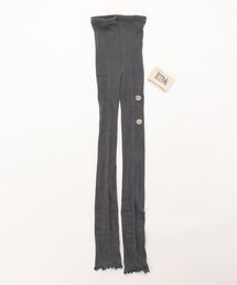 【SMALL STONE】リネン混リブ調レギンスメロウ裾