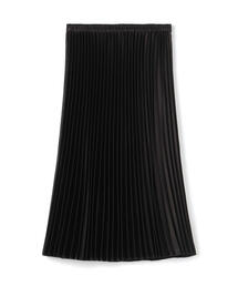 TOMORROWLAND | レザーライクサテンプリーツ ミディスカート(スカート)