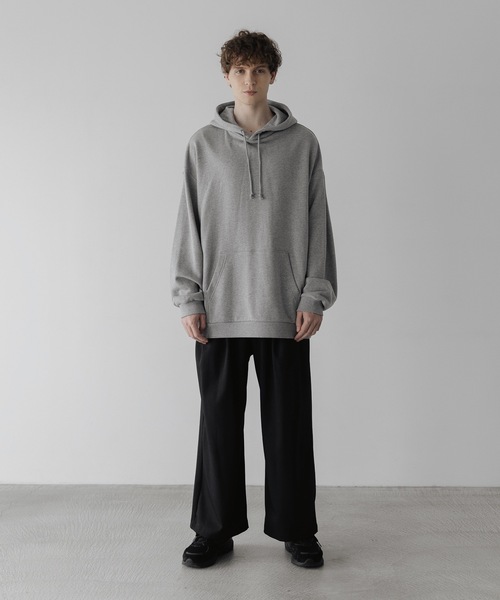 remer（リメール）の「loose basic over parker / ルーズベーシックオーバーパーカー（パーカー・メンズ・グレー/ブルーグレー/ブラック/モカ・SMALL/MEDIUM/LARGE）」の15枚目の写真