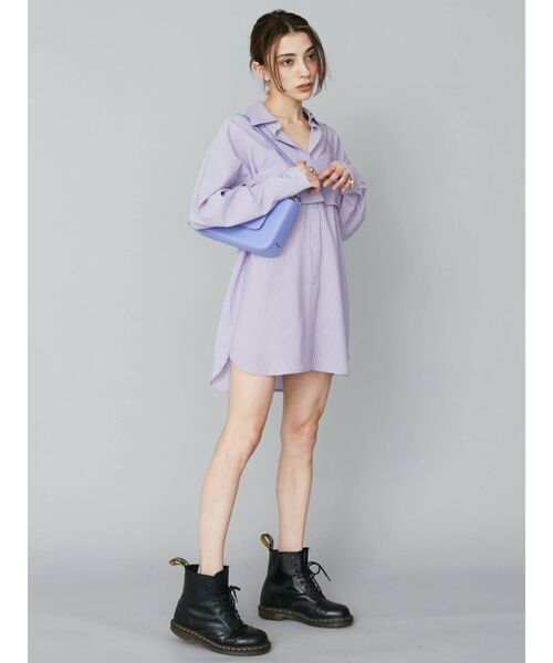 EVRIS（エヴリス）の「ビスチェセットワンピース（ワンピース・レディース・ブラック/パープル・FREE）」の7枚目の写真