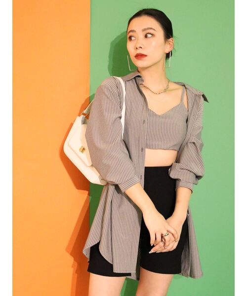 EVRIS（エヴリス）の「ビスチェセットワンピース（ワンピース・レディース・ブラック/パープル・FREE）」の13枚目の写真