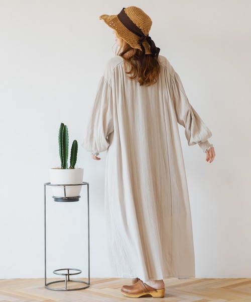 Crisp(クリスプ)の「スモックレースワンピース(ワンピース・レディース・グレー/ピンク/グリーン・FREE)」の17枚目の写真