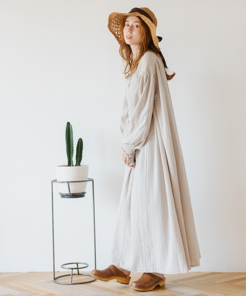 Crisp(クリスプ)の「スモックレースワンピース(ワンピース・レディース・グレー/ピンク/グリーン・FREE)」の20枚目の写真