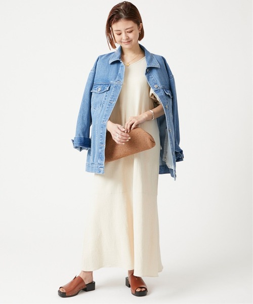 U by SPICK&SPAN(ユーバイスピックアンドスパン)の「【ENESS/エネス】 フロントカッティングレザーサボサンダル(サンダル・レディース・ブラウン・37/38/36)」の4枚目の写真