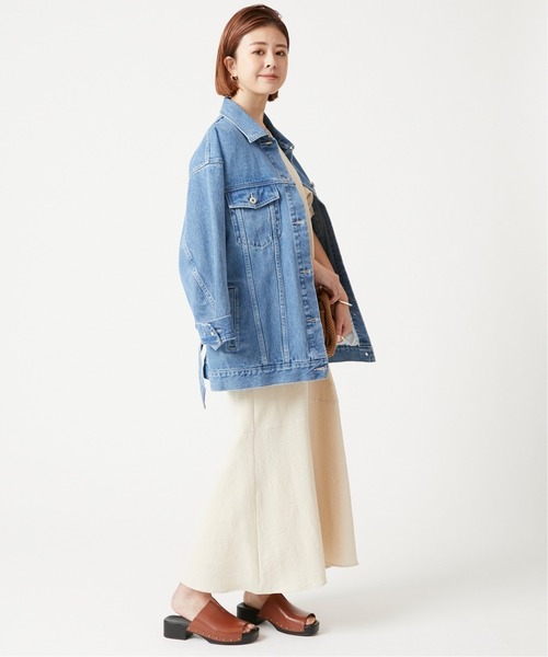 U by SPICK&SPAN(ユーバイスピックアンドスパン)の「【ENESS/エネス】 フロントカッティングレザーサボサンダル(サンダル・レディース・ブラウン・37/38/36)」の5枚目の写真