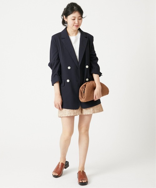 U by SPICK&SPAN(ユーバイスピックアンドスパン)の「【ENESS/エネス】 フロントカッティングレザーサボサンダル(サンダル・レディース・ブラウン・37/38/36)」の6枚目の写真