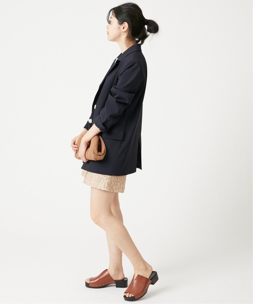 U by SPICK&SPAN(ユーバイスピックアンドスパン)の「【ENESS/エネス】 フロントカッティングレザーサボサンダル(サンダル・レディース・ブラウン・37/38/36)」の7枚目の写真
