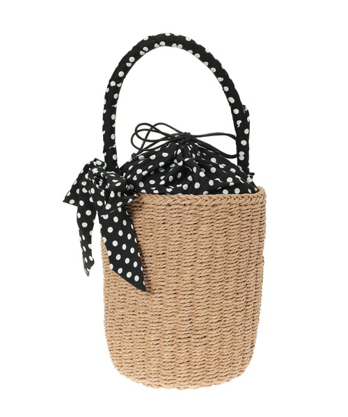 fifth（フィフス）の「ドットカゴバッグ（かごバッグ・レディース・ホワイト/ブラック・FREE）」の12枚目の写真