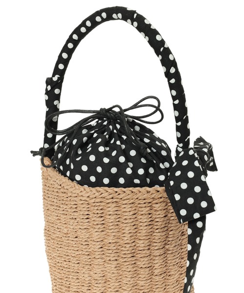 fifth（フィフス）の「ドットカゴバッグ（かごバッグ・レディース・ホワイト/ブラック・FREE）」の8枚目の写真