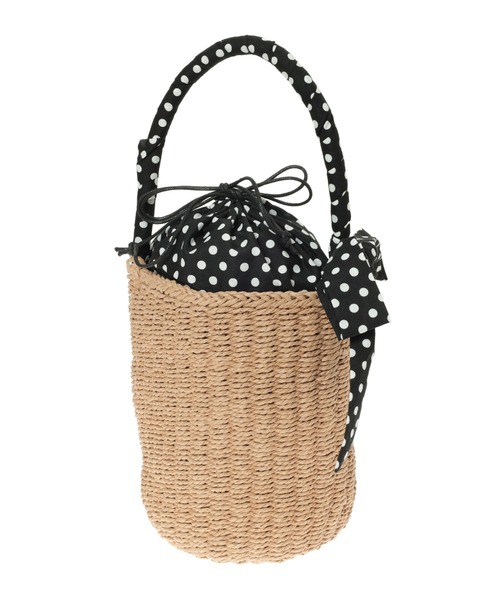 fifth（フィフス）の「ドットカゴバッグ（かごバッグ・レディース・ホワイト/ブラック・FREE）」の15枚目の写真