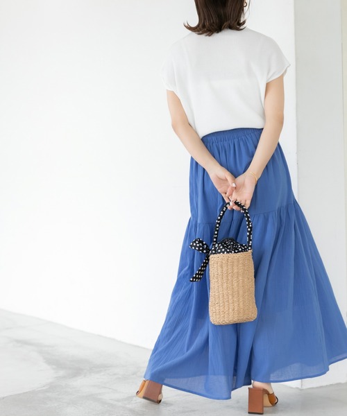 fifth（フィフス）の「ドットカゴバッグ（かごバッグ・レディース・ホワイト/ブラック・FREE）」の21枚目の写真