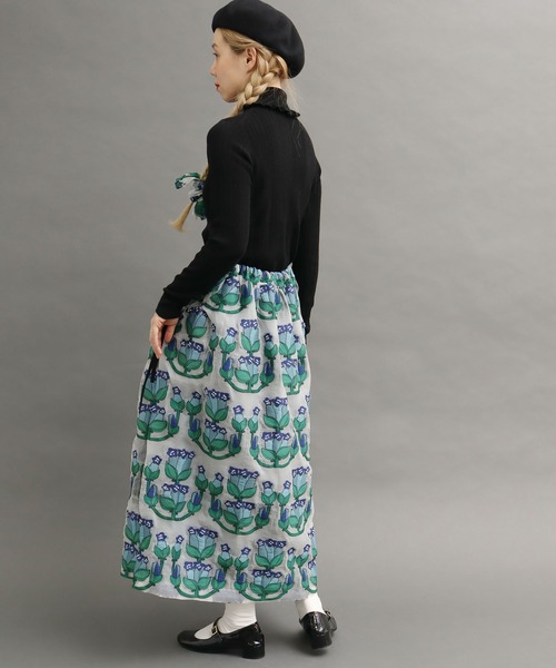 peu pres(プープレ)の「リンドウJQ SK(スカート・レディース・レッド/ブルー・FREE)」の5枚目の写真