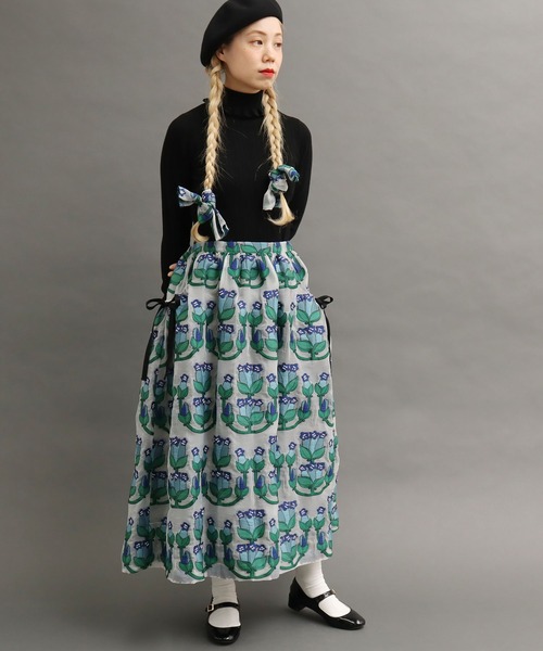 peu pres(プープレ)の「リンドウJQ SK(スカート・レディース・レッド/ブルー・FREE)」の20枚目の写真