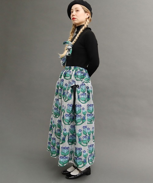 peu pres(プープレ)の「リンドウJQ SK(スカート・レディース・レッド/ブルー・FREE)」の17枚目の写真