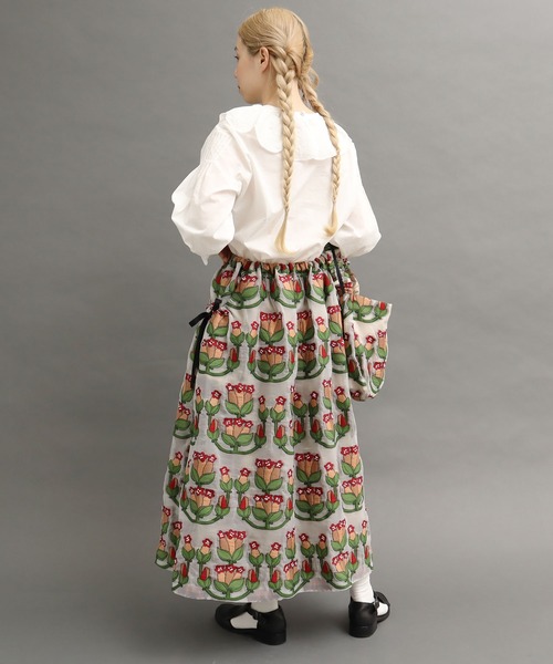 peu pres(プープレ)の「リンドウJQ SK(スカート・レディース・レッド/ブルー・FREE)」の9枚目の写真