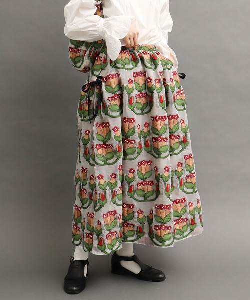 peu pres(プープレ)の「リンドウJQ SK(スカート・レディース・レッド/ブルー・FREE)」の14枚目の写真