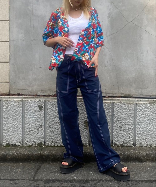 Oriens JOURNAL STANDARD（オリエンス ジャーナルスタンダード）の「ステッチカーゴパンツ（カーゴパンツ・レディース・ホワイト/ネイビー/カーキ・38/36/34）」の4枚目の写真