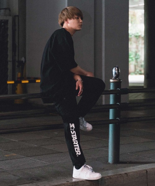 STARTER(スターター)の「RIO.REVIB×STARTER BLACKLABEL ベースボールロゴ半袖Tシャツ(Tシャツ/カットソー・メンズ・ブラック/グリーン/グレイッシュベージュ・M/L/XL)」の5枚目の写真