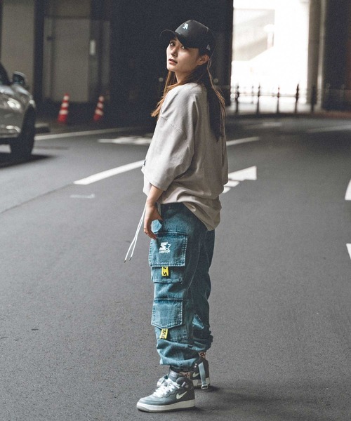 STARTER(スターター)の「RIO.REVIB×STARTER BLACKLABEL ベースボールロゴ半袖Tシャツ(Tシャツ/カットソー・メンズ・ブラック/グリーン/グレイッシュベージュ・M/L/XL)」の9枚目の写真