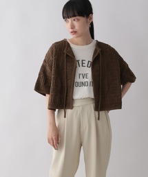 LOWRYS FARM | オープンワークニットカーディガン　346340(カーディガン/ボレロ)