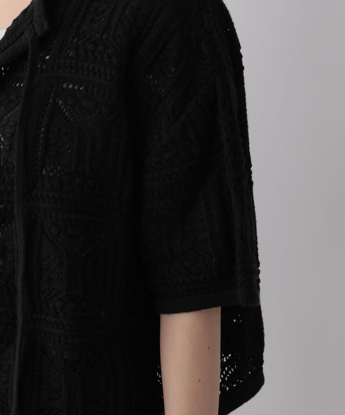 LOWRYS FARM(ローリーズファーム)の「オープンワークニットカーディガン 346340(カーディガン/ボレロ・レディース・ブラック/ブラウン/アイボリー・FREE)」の16枚目の写真