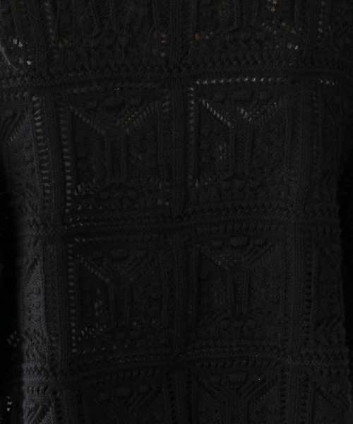 LOWRYS FARM(ローリーズファーム)の「オープンワークニットカーディガン 346340(カーディガン/ボレロ・レディース・ブラック/ブラウン/アイボリー・FREE)」の19枚目の写真