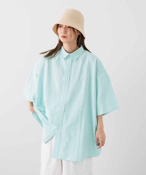 WHIMSIC(ウィムジック)の「【WHIMSIC】オーバーサイズカラーシャツ(シャツ/ブラウス・レディース・ピンク/イエロー/オレンジ/グリーン・FREE)」の20枚目の写真