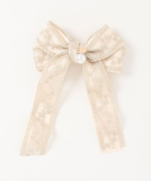 Catherine Cottage(キャサリンコテージ)の「プリンセスリボンヘアクリップ(バレッタ/ヘアクリップ・キッズ・ホワイト/パープル/グレー/ピンク/ブルー・FREE)」の6枚目の写真