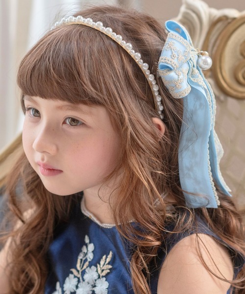 Catherine Cottage(キャサリンコテージ)の「プリンセスリボンヘアクリップ(バレッタ/ヘアクリップ・キッズ・ホワイト/パープル/グレー/ピンク/ブルー・FREE)」の22枚目の写真