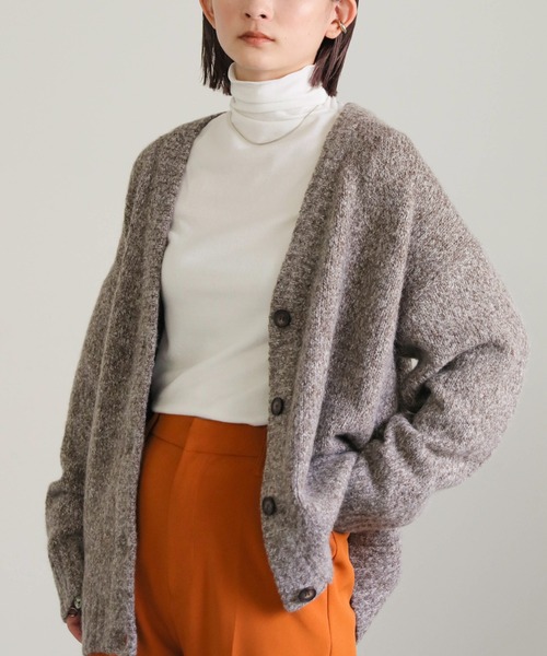 select MOCA(セレクトモカ)の「ゆるハイネックプルオーバー(Tシャツ/カットソー・レディース・ブラック/オフホワイト/カーキ/レンガ・FREE)」の19枚目の写真