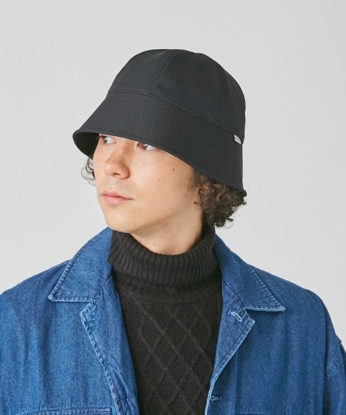OVERRIDE（オーバーライド）の「OVERRIDE  POLY TWILL GOB HAT（ハット・メンズ・ネイビー/ブラック/ブラウン・58cm）」の4枚目の写真