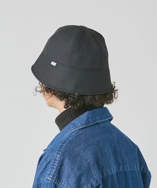 OVERRIDE（オーバーライド）の「OVERRIDE  POLY TWILL GOB HAT（ハット・メンズ・ネイビー/ブラック/ブラウン・58cm）」の6枚目の写真