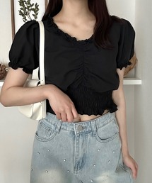 Cham. | フリルギャザーブラウス(シャツ/ブラウス)