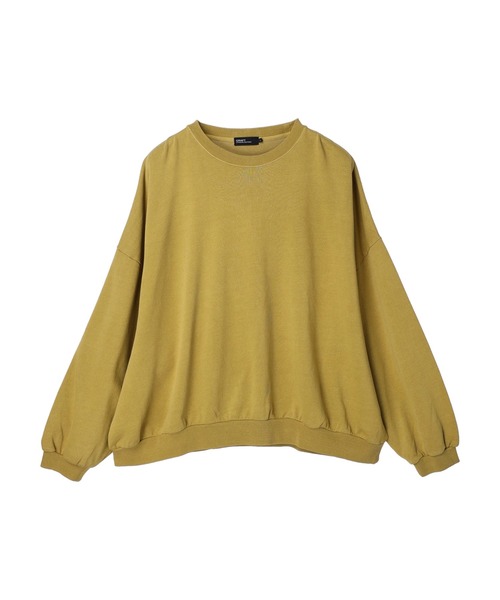 CRAFT STANDARD BOUTIQUE(クラフトスタンダードブティック)の「ピグメントダイボリュームスリーブスウェット *◆(スウェット・レディース・ライトグレー/チャコールグレー/ライトブラウン/イエロー/ブルー/パープル・M/L/LL)」の16枚目の写真