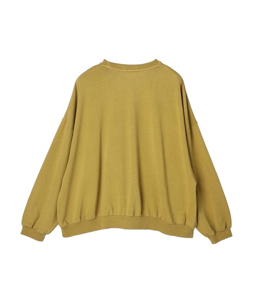 CRAFT STANDARD BOUTIQUE(クラフトスタンダードブティック)の「ピグメントダイボリュームスリーブスウェット *◆(スウェット・レディース・ライトグレー/チャコールグレー/ライトブラウン/イエロー/ブルー/パープル・M/L/LL)」の13枚目の写真