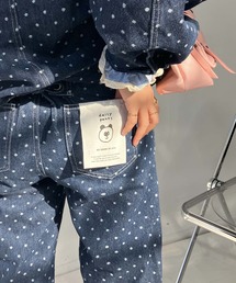 AS KNOW AS plus（アズノゥアズプラス）の「♪後レースアップ ハイウエストデニムパンツ（デニムパンツ）」