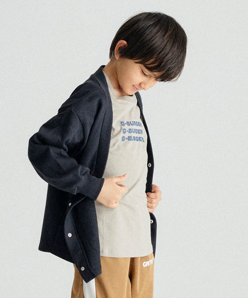 GENERATOR（ジェネレーター）の「ジェネレーター ノーカラージャケット（ノーカラージャケット・キッズ・カーキ/ブラック/アッシュグレー・M/XL/L）」の2枚目の写真